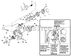 Homelite SUPER 2 (UT-10697-E) - Homelite Chainsaw Ignition, Rotor, Carburetor &amp; Clutch