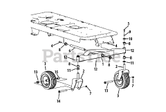 Murray MZ 2142 (17AC2ACS058) - Murray 42" Zero-Turn Mower (2013) Front Axle