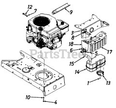 Yard-Man 1363694H701 - Yard-Man Lawn Tractor (1996) Muffler Assembly