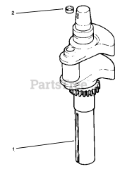 Toro 72042 (264-6) - Toro Yard Tractor (SN: 069000001 - 069999999) (1996) Crankshaft 2