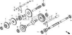 Honda FR500 A (FR500) - Honda Tiller, Made in Japan (SN: FR500-1000001 - FR500-9999999) CHANGE GEAR
