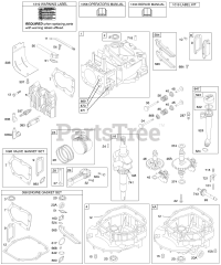Briggs & Stratton 127807-1191-01 - Briggs & Stratton Vertical Engine Camshaft, Crankshaft, Cylinder, Engine Sump, Lubrication, Piston Group, Valves