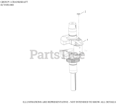 Kohler ECV860-3001 - Kohler Command PRO EFI Engine, Basic Version, 29hp 01 CrankShaft