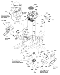 Craftsman 107.280060 (7800753 SN) - Craftsman ZTS7000 Series 42" Zero-Turn Mower, 21hp Briggs & Stratton (2011)
