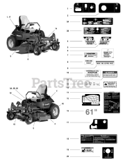 Ferris IS 3000Z (5901055) - Ferris IS3000Z Series 61" Zero-Turn Mower, 25hp Kawasaki (SN: 3630 & Below)