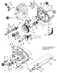 AGCO 616 H (1691502) - AGCO Lawn Tractor, 16hp Transmission Group