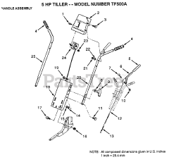 Electrolux/AYP T F500 A - Electrolux/AYP Tiller