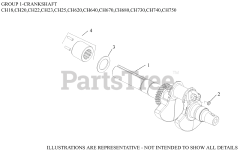 Kohler CH680-3013 - Kohler Command PRO Engine, Made for Toro, 22.5hp, 16.8kW 01 CrankShaft