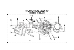 PowerStroke PS 9C3501 A - PowerStroke 3500 Watt Generator General Assembly (CYLINDER HEAD ASSEMBLY)