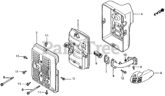 Honda EM2200 A (GE200) - Honda Generator, Made in Japan (SN: GE200-1000001 - GE200-9999999) MUFFLER