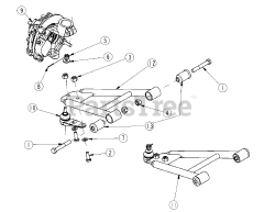 Ariens 996148 - Ariens Contractor 4WD Utility Vehicle, Subaru EH65 (SN: 020000 & Above) Front Lower Control Arm