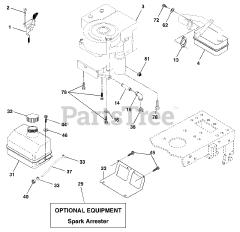 Poulan 271490 - Poulan Lawn Tractor (2002) Engine