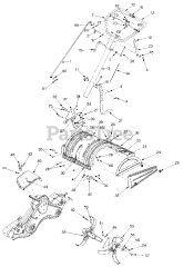 Ryobi 21AB454B034 - Ryobi Tiller (2003) General Assembly