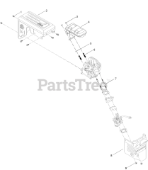 Toro 37798 (824 OE) - Toro 24" Power Max Snow Thrower (SN: 411309389 - 412999999) Intake and Exhaust Assembly