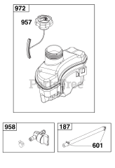 Briggs & Stratton 123P02-0056-H1 - Briggs & Stratton Vertical Engine Fuel Supply Group
