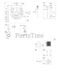 Briggs & Stratton 49M977-0114-G5 - Briggs & Stratton Vertical Engine Engine Sump, Lubrication, Oil Cooler