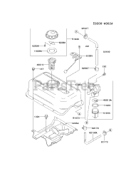 Kawasaki FE250D-AS03 - Kawasaki Engine FUEL-TANK/FUEL-VALVE