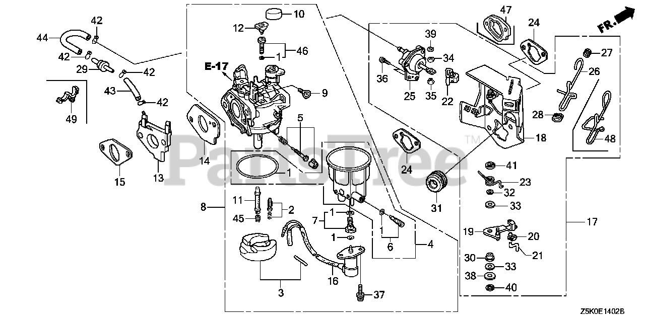 Honda GX270 RT2 VMT2/A (GCBGT) Honda Engine, Made in Thailand (SN GCBGT2000001 GCBGT