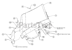 Cub Cadet A125 (39A-125-100) - Cub Cadet Windshield General Assembly