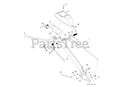 Husqvarna TR 530 (960910017-02) - Husqvarna Rear-Tine Tiller HANDLE