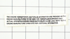 Snapper 7105414 Use 7105414yp: Label  Engine Horsepower - image 2