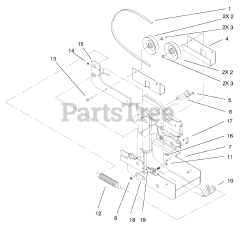 Toro 79366 - Toro 44" Two-Stage Snow Thrower for 5xi Tractor (SN: 210000001 - 210999999) (2001)
