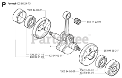 Husqvarna 326 RX - Husqvarna String Trimmer (SN: 20010900001 - 20020500000) CRANKSHAFT