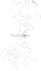 Toro 22328 HD (TX 1000) - Toro Dingo Wide Track Compact Utility Loader (SN: 414000000 - 999999999) Control Valve and Reference Bar Assembly