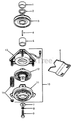 Cub Cadet 805 (136-192-100) - Cub Cadet Lawn Tractor PTO Clutch
