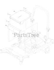 Toro 18740 TE - Toro 122cm Z Master Revolution Zero-Turn Mower (SN: 415162084 - 415299999) Seat Mount Assembly