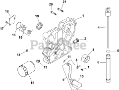 Kohler CH11-16105 - Kohler Command PRO Single Engine, Basic Version, 11hp, 8.2kW Lubrication 3-27-122