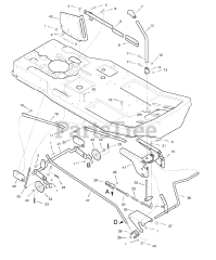 Briggs & Stratton 30546x99A - Briggs & Stratton 30" Lawn Tractor (1998) (AAFES) Mower Housing Suspension