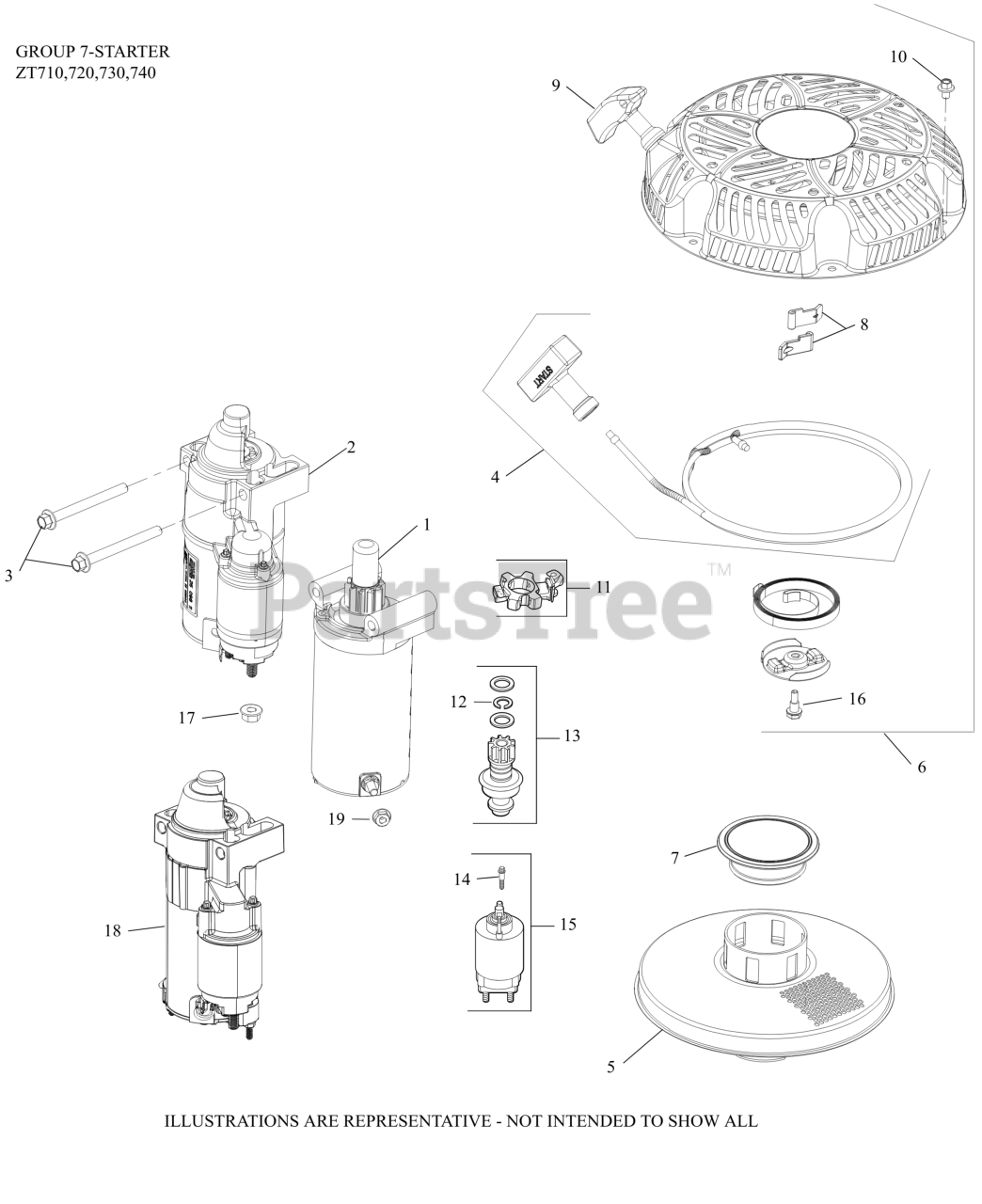 Kohler ZT7203014 Kohler Confidant Engine, Made for Kubota, 21hp
