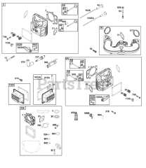 Briggs & Stratton 40N877-0031-B5 - Briggs & Stratton Vertical Engine Cylinder Head Group