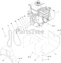 Toro 38818 (722 E) - Toro 22" Power Throw Snow Thrower (SN: 313000001 - 313999999) (2013) Engine Assembly