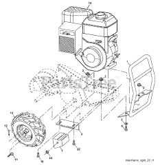 Poulan Pro PR RT850 (960920013-03) - Poulan Pro Tiller (2008-10)