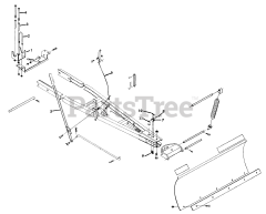 Toro 81610 - Toro Snow/Dozer Blade Kit for 520-H (1977) Dozer Blade Conversion Factory Order Number 8-1610
