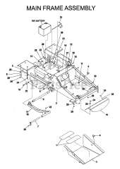 Husqvarna iZ 5223 (968999526) - Husqvarna 52" Zero-Turn Mower (2006-08) FRAME