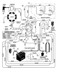 Murray 42561x8A - Murray 42" Lawn Tractor (1997) Electrical System