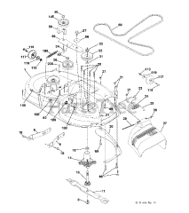 Jonsered LT 2218 A (960410058-01) - Jonsered Lawn Tractor (2009-02) MOWER DECK / CUTTING DECK