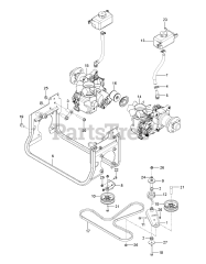 Husqvarna Z 560 (967678501-00) - Husqvarna 60" Zero-Turn Mower (2017-09) HYDRAULIC PUMP - MOTOR