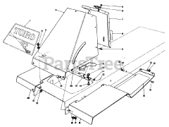 Toro 56150 (8-32) - Toro Professional Rear-Engine Riding Mower (SN: 007000001 - 007999999) (1987) Front Tower Assembly