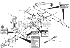 Gravely 895434 (TRM-3083) - Gravely Tow-Behind Reel Mower Attachment (SN: 000101 & Above)