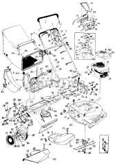 White Outdoor 123-898C190 - White Outdoor 21" Walk-Behind Mower (1993)