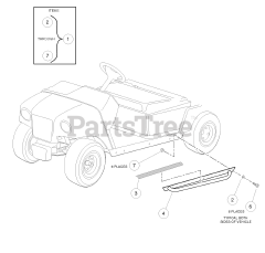 Husqvarna HUV 4210 EXP - Husqvarna 4x2 Utility Vehicle, Electric (2006-11) Nerf Bar - HUV4210-EXP