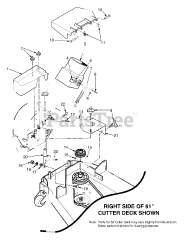 Scag GC-STWC-CS61 - Scag Grass Catcher (SN: B9200001 - B9299999) Blower Mounting Components 61"
