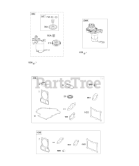 Briggs & Stratton 100602-0100-E1 - Briggs & Stratton Vertical Engine Electric Starter/Gasket Sets