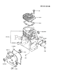 Kawasaki FA130D-GS06 - Kawasaki Engine CYLINDER/CRANKCASE