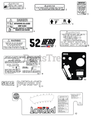 Scag SPZ52H-26BV - Scag Patriot 52" Zero-Turn Mower, 26hp Vanguard (SN: S7000000 - S7099999) (Rev 01)