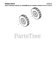 Husqvarna 14527 SB LS - Husqvarna 27" Snow Blower (2009-08) WHEELS &amp; TIRES 2